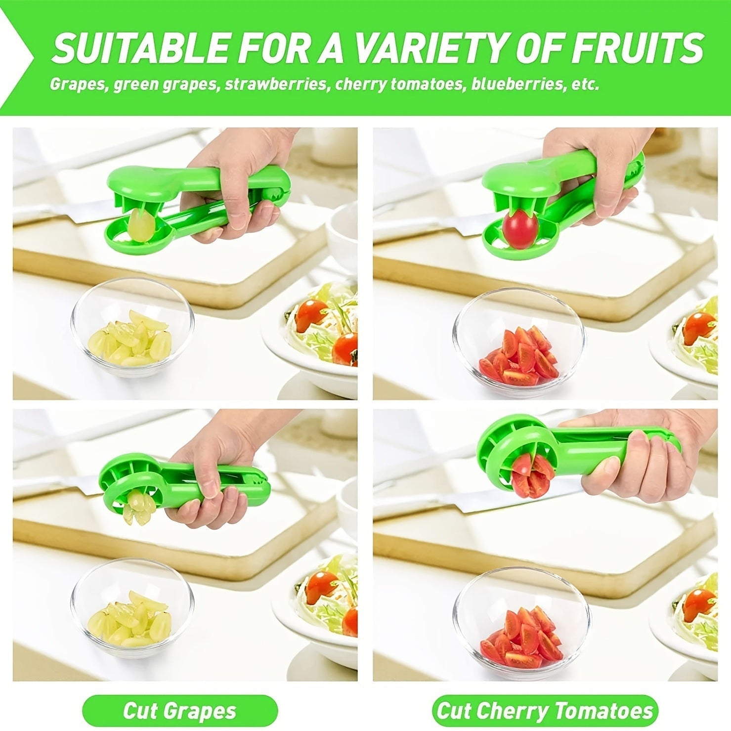 Grape Tomato Strawberry Cutter Multifunctional Fruit Vegetable Kitchen Tool