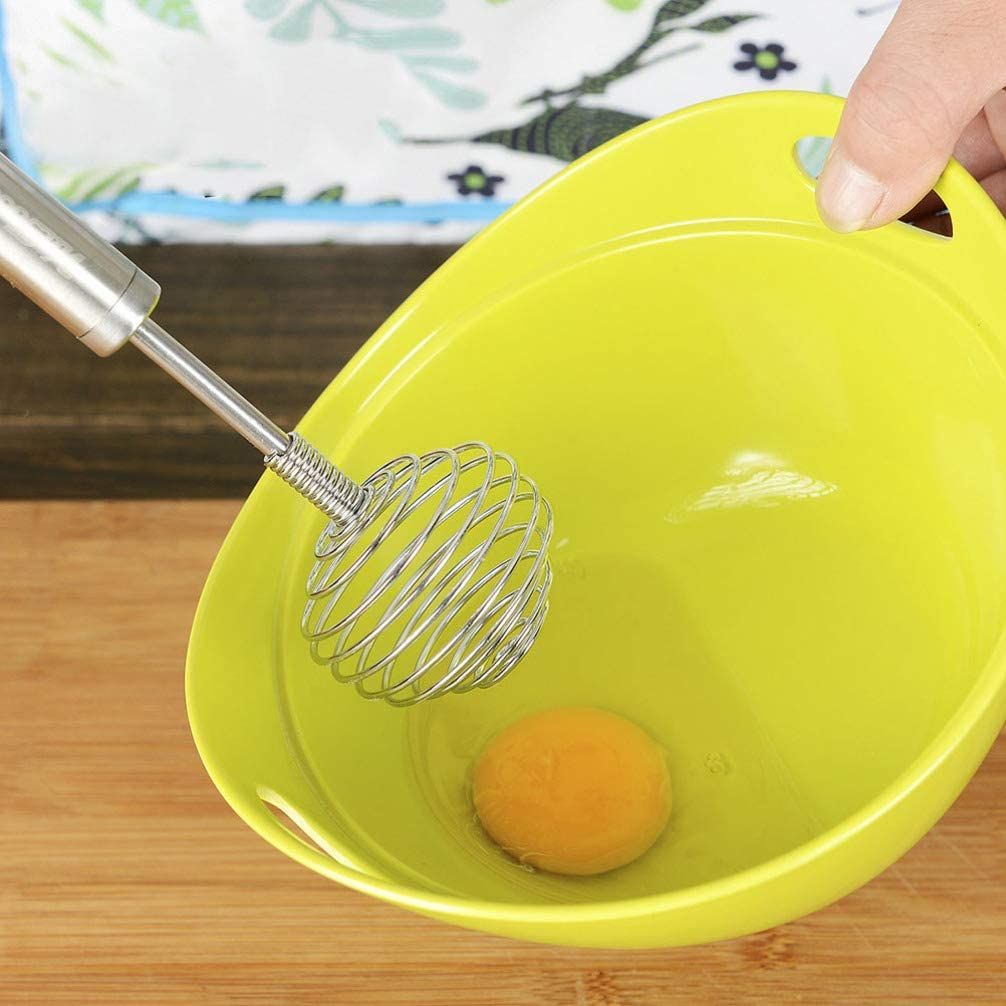Stainless Steel Spiral Egg Whisk Manual Hand Blender for Baking