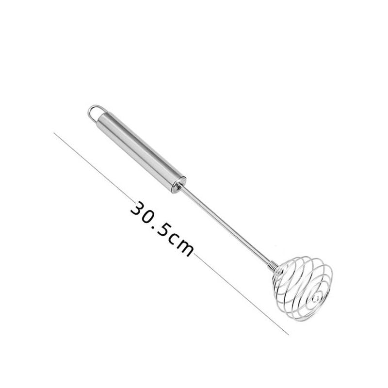 Stainless Steel Spiral Egg Whisk Manual Hand Blender for Baking