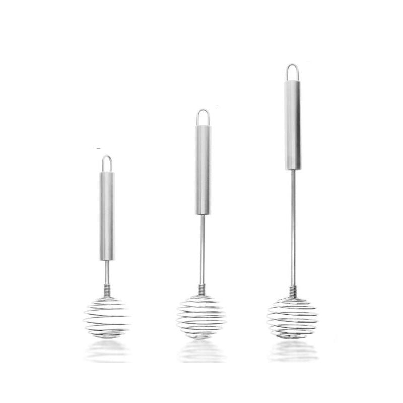 Stainless Steel Spiral Egg Whisk Manual Hand Blender for Baking