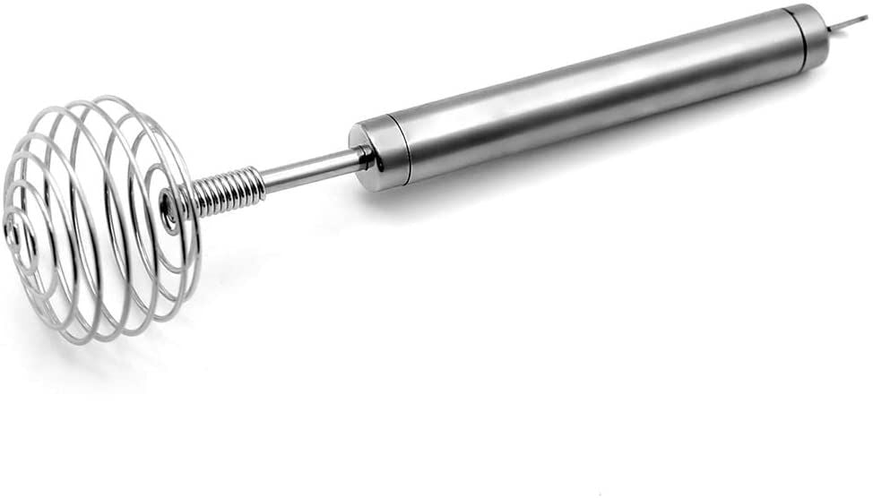Stainless Steel Spiral Egg Whisk Manual Hand Blender for Baking