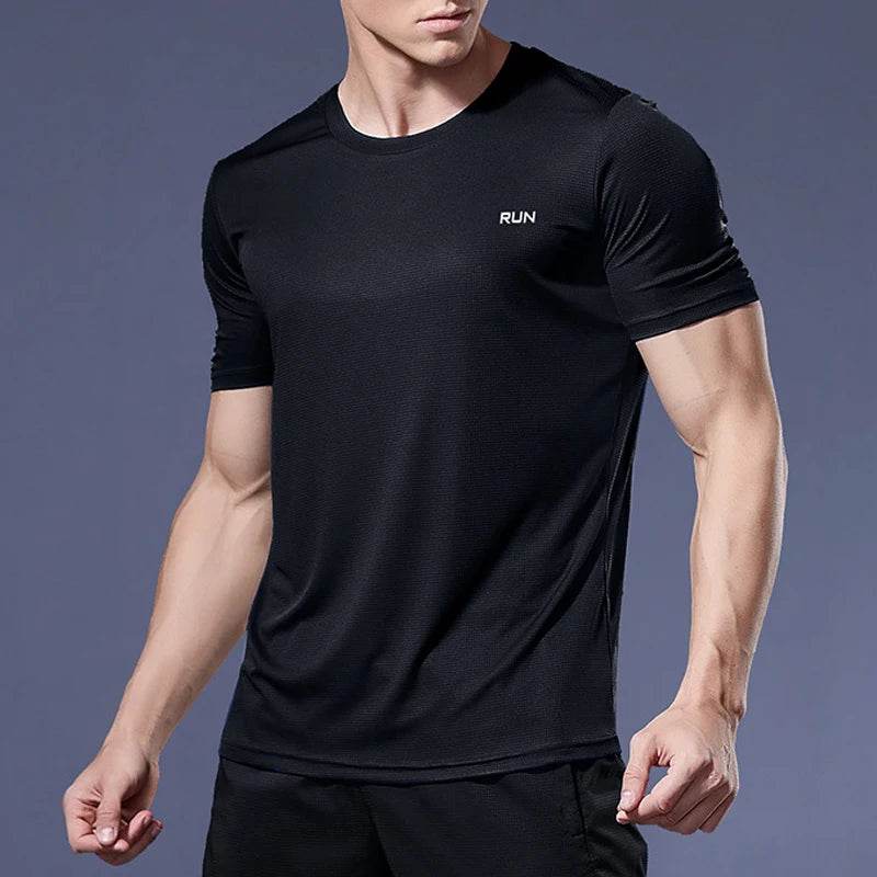 Men’s Quick-Dry Sports T-Shirt – Running & Gym Fitness