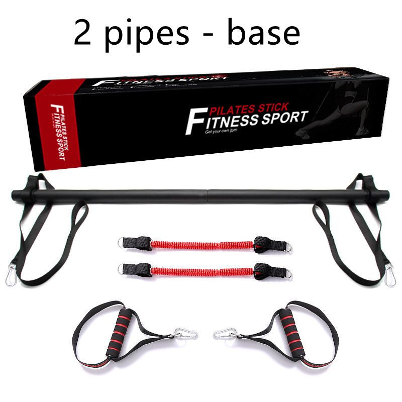 Pilates Bar Kit with Resistance Bands Portable Home Workout