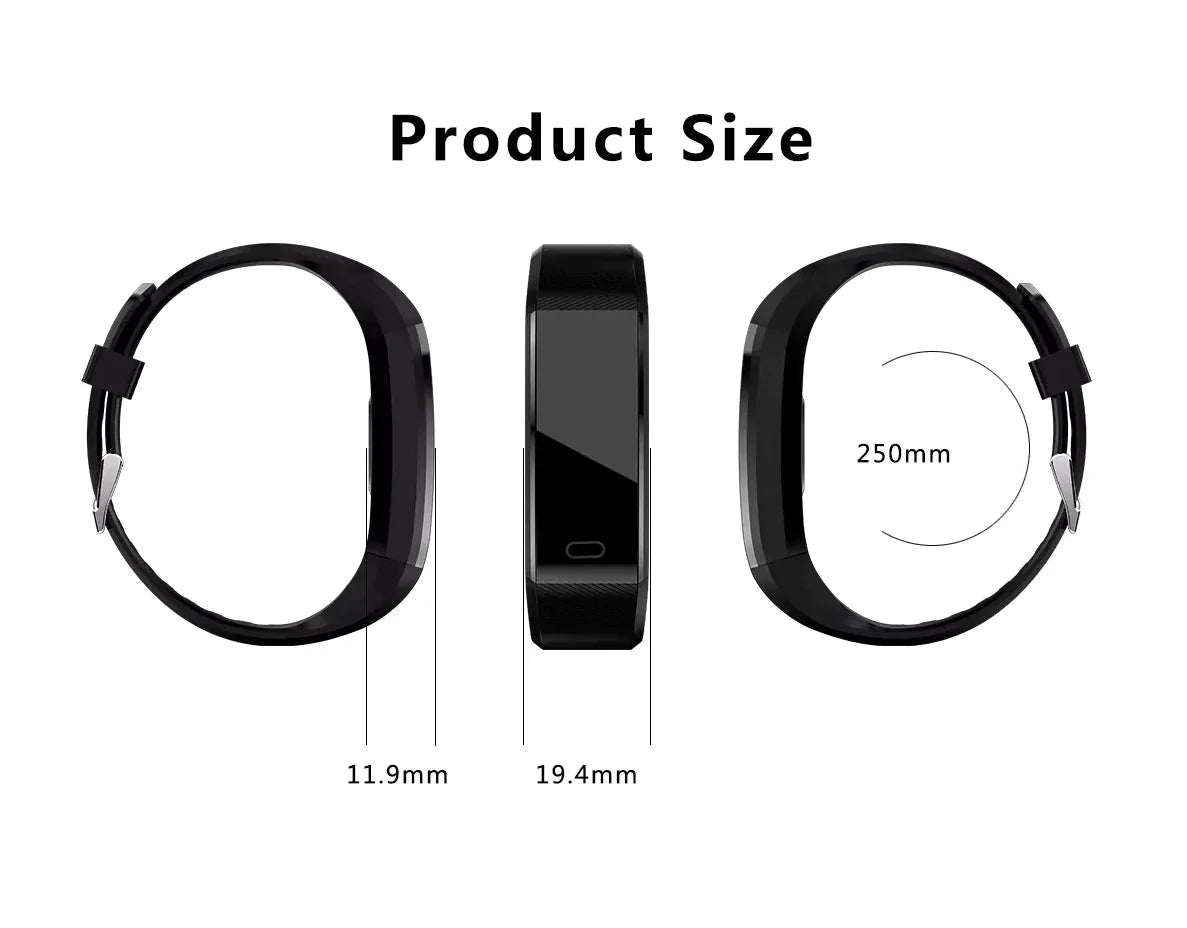 IP67 Waterproof Smart Watch Heart Rate BP Sleep Fitness