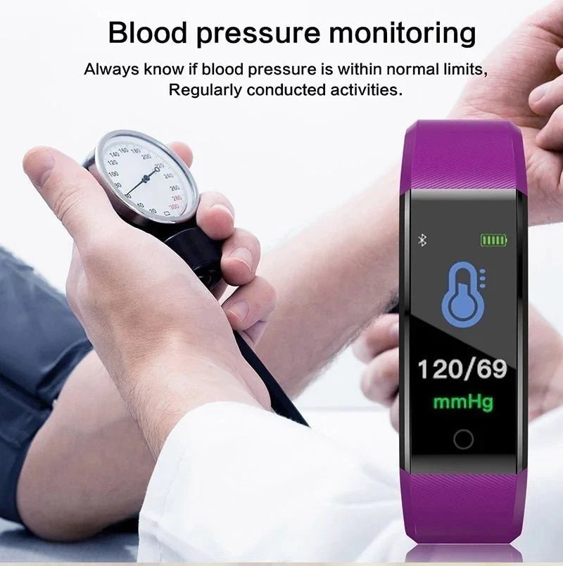 IP67 Waterproof Smart Watch Heart Rate BP Sleep Fitness