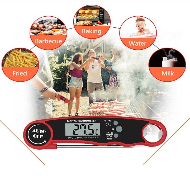 Digital Kitchen Thermometer Meat Water Milk Waterproof Cooking Probe
