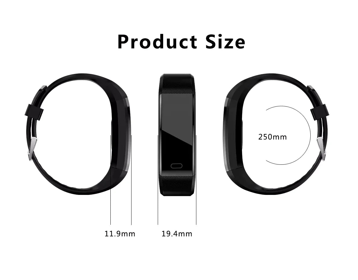 Fitness Smart Watch – Heart Rate & BP Activity Tracker