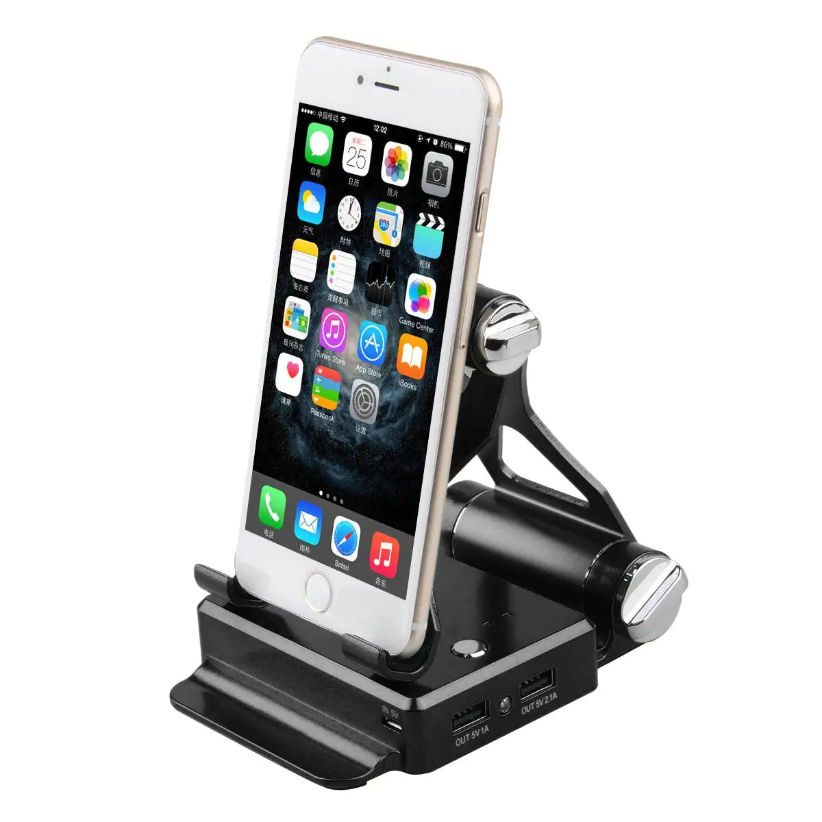 Podium Stand with Extended Battery 200% for iPad iPhone