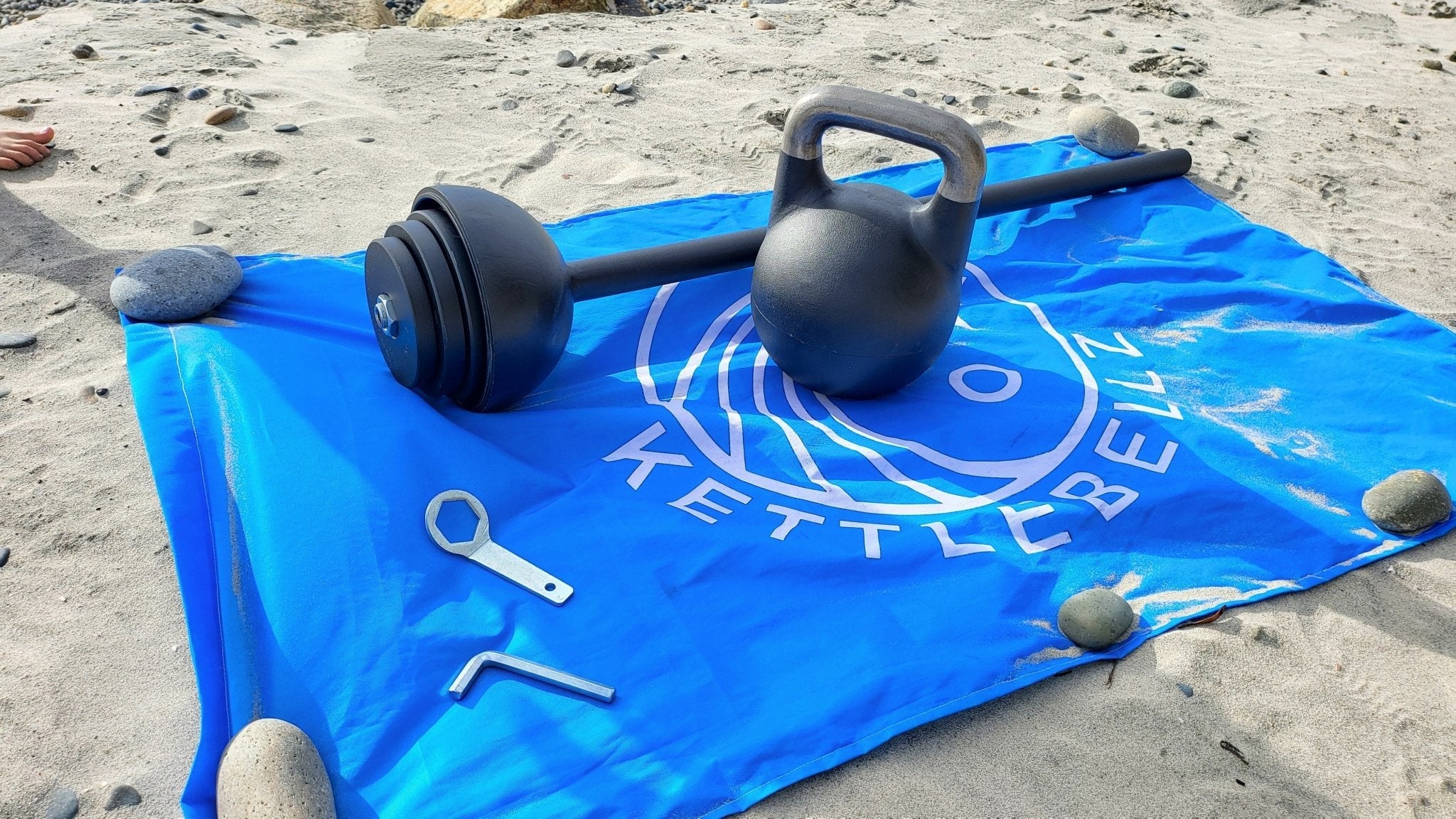 SoCal Adjustable Kettlebell Mace System 12–32kg Cast Iron Black