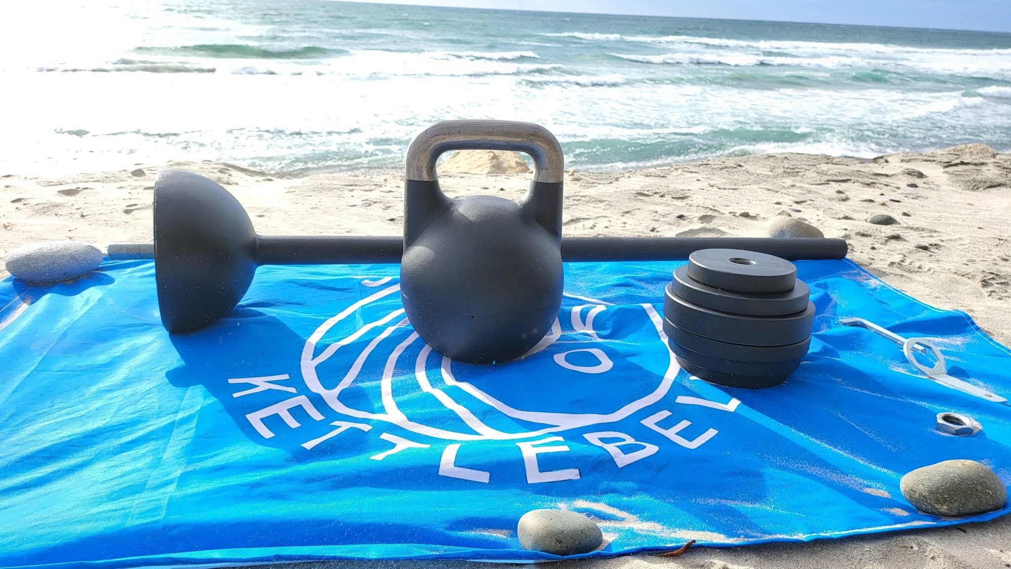 SoCal Adjustable Kettlebell Mace System 12–32kg Cast Iron Black