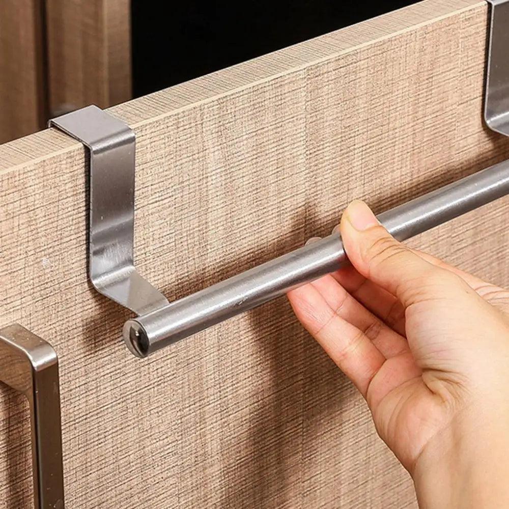 Over Door Towel Rack Stainless Steel Hanging Holder Bathroom Kitchen