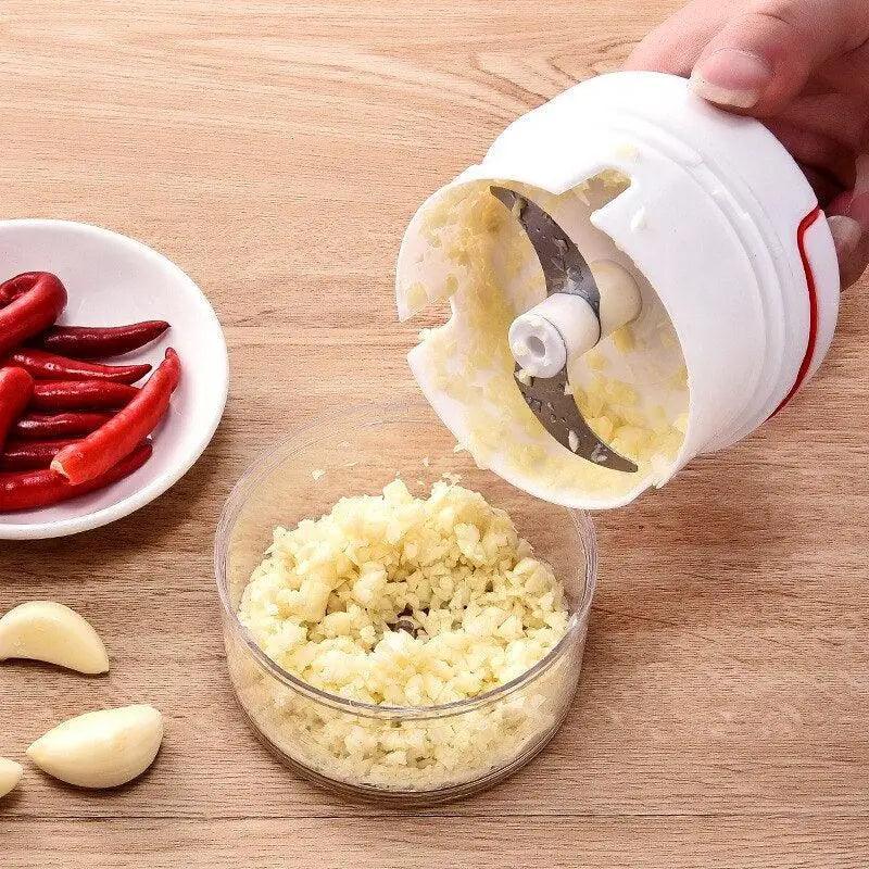 White Mini Multifunctional Vegetable Press Manual Masher Kitchen Gadget