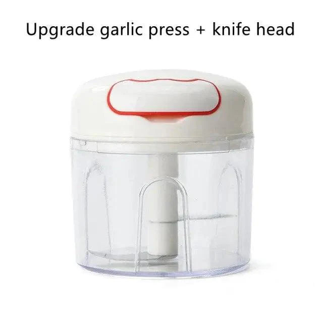 White Mini Multifunctional Vegetable Press Manual Masher Kitchen Gadget
